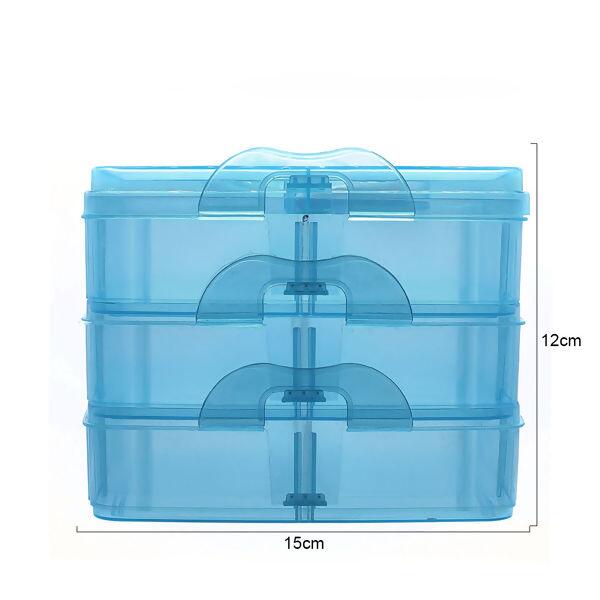 caixa organizadora ut877 azul regua